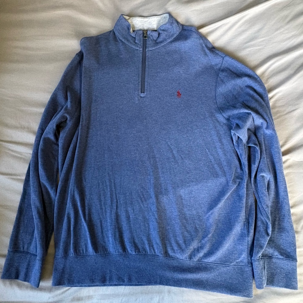 Polo Ralph Lauren Blue Zip-Up Sweater